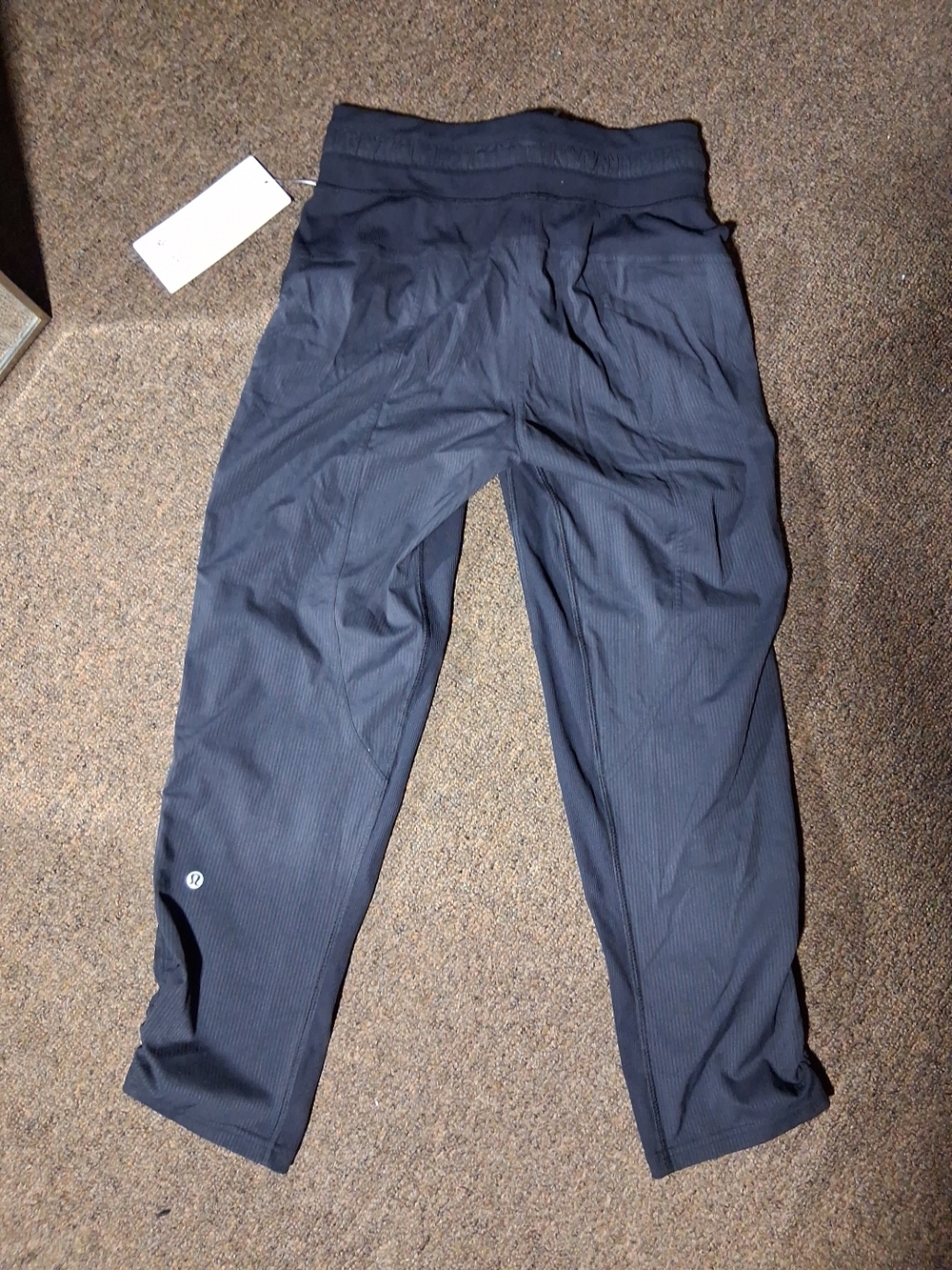 Lululemon Dance Studio Cropped Pant Womens Size 4 Black Beige Mid Rise. New - Picture 6 of 9